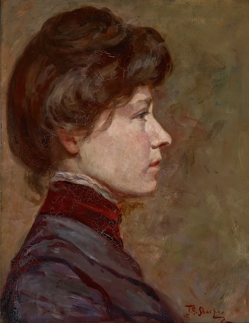 Portrait Of A Young Woman 103 Wall Art by Julia Graydon Sharpe - High-Resolution Digital Print