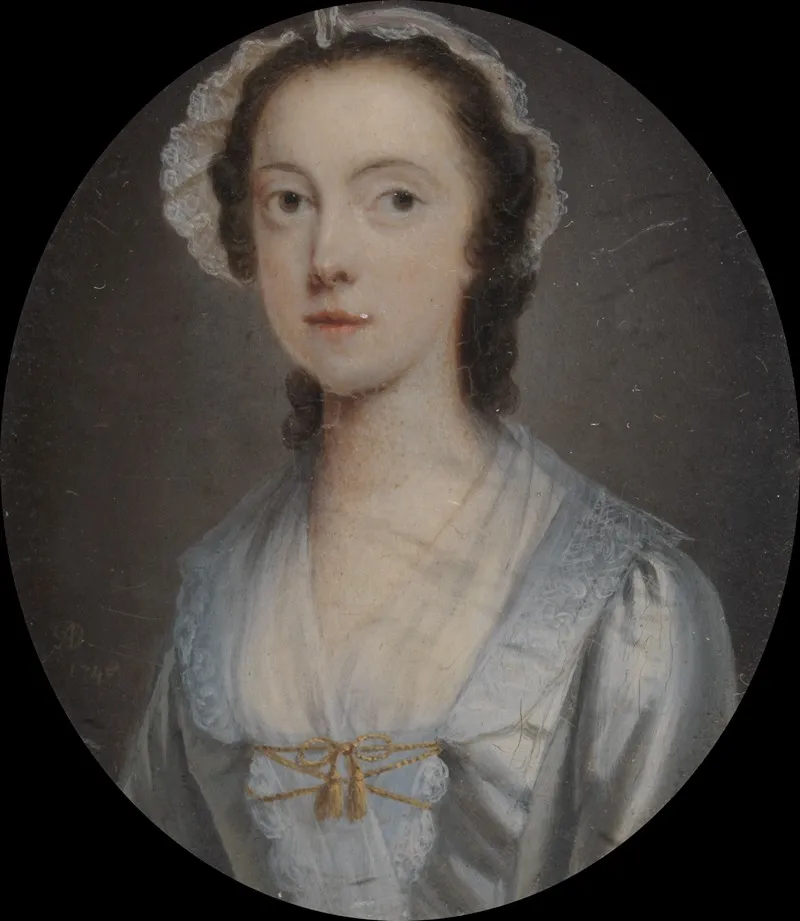 Portrait Of A Young Woman 105 Wall Art by Arthur Devis - High-Resolution Digital Print