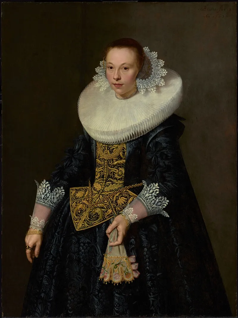 Portrait Of A Young Woman 107 Wall Art by Nicolaes Eliasz. Pickenoy - High-Resolution Digital Print