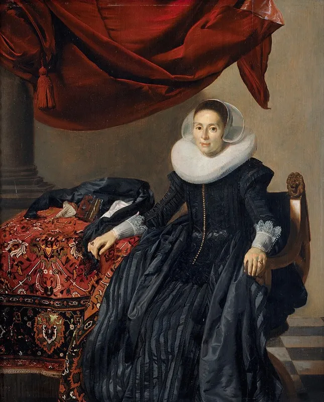 Portrait Of A Young Woman 25 Wall Art by Thomas de Keyser - High-Resolution Digital Print