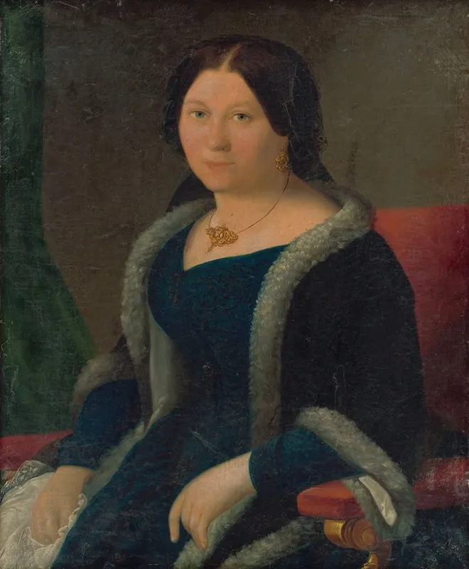Portrait Of A Young Woman 29 Wall Art by Miklós Barabás - High-Resolution Digital Print