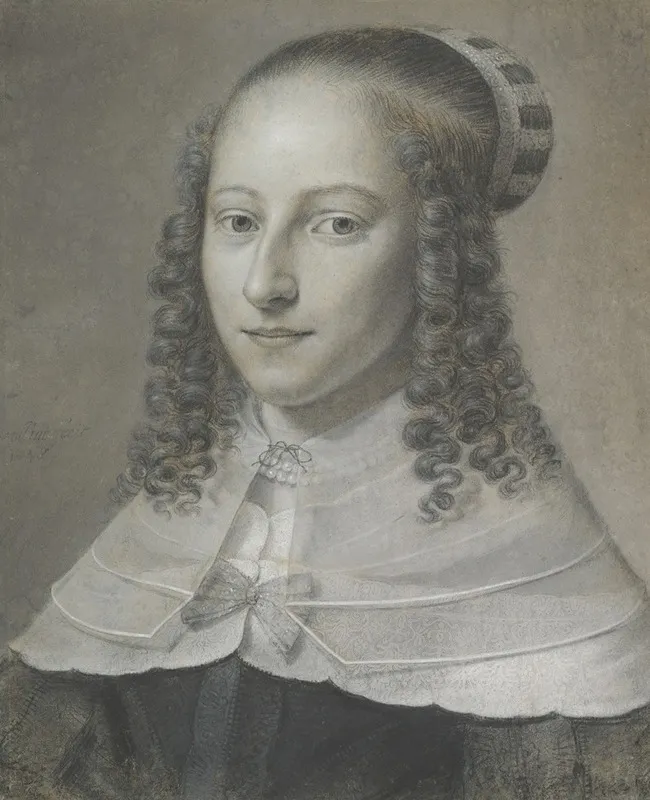 Portrait Of A Young Woman 55 Wall Art by Wallerant Vaillant - High-Resolution Digital Print