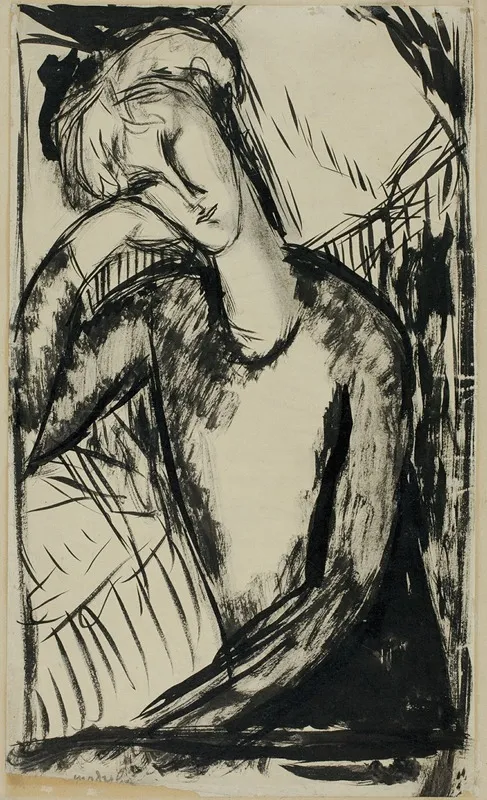 Portrait Of A Young Woman 56 Wall Art by Amedeo Modigliani - High-Resolution Digital Print