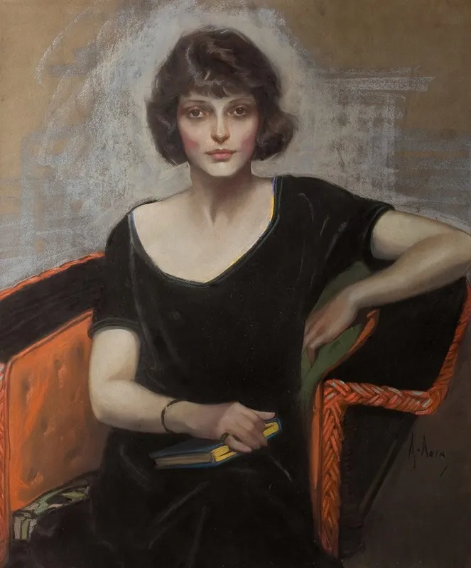 Portrait Of A Young Woman 58 Wall Art by Neysa McMein - High-Resolution Digital Print