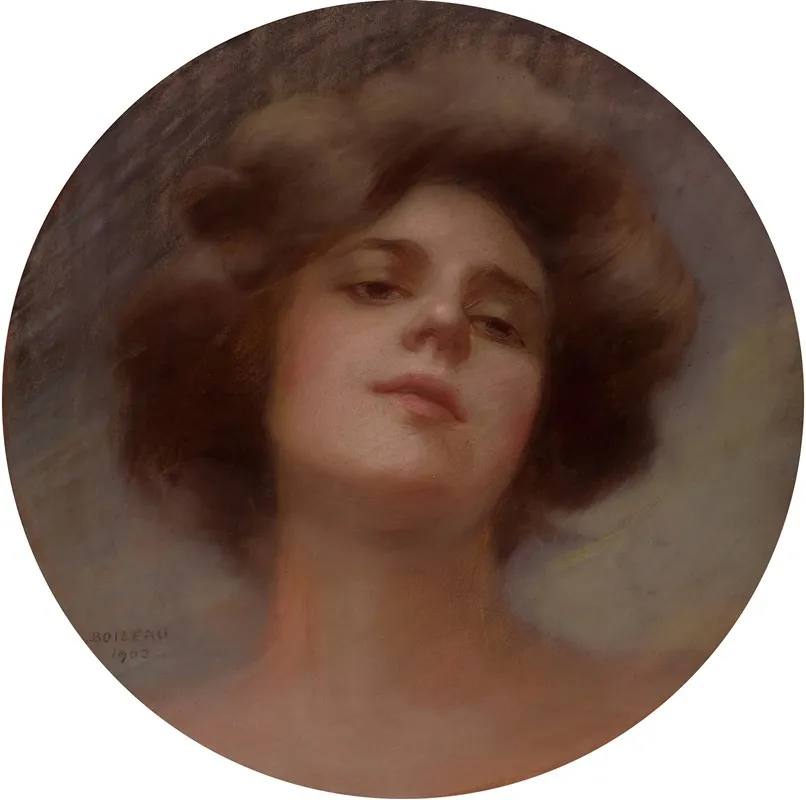 Portrait Of A Young Woman 59 Wall Art by Philip Boilleau - High-Resolution Digital Print