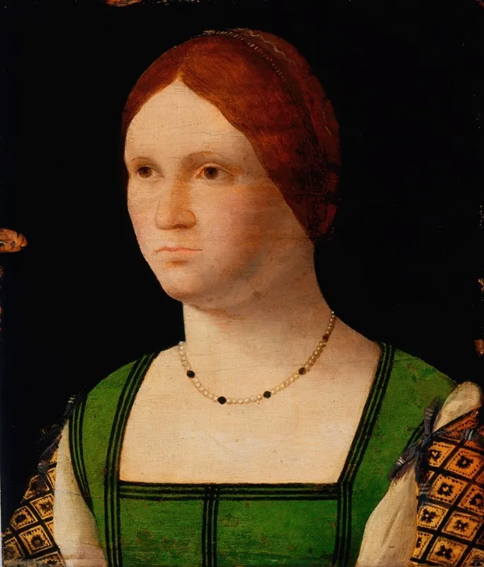 Portrait Of A Young Woman 62 Wall Art by Francesco Bissolo - High-Resolution Digital Print