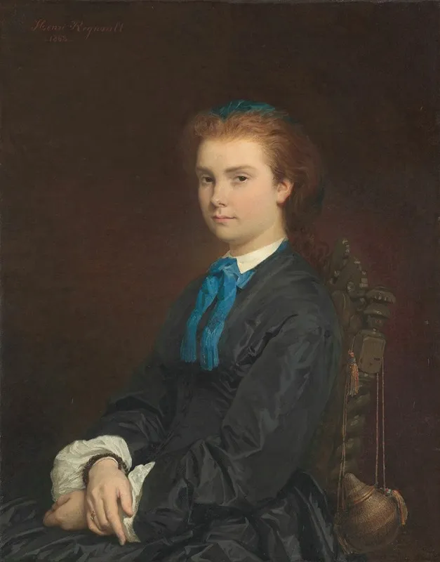 Portrait Of A Young Woman 63 Wall Art by Henri Regnault - High-Resolution Digital Print