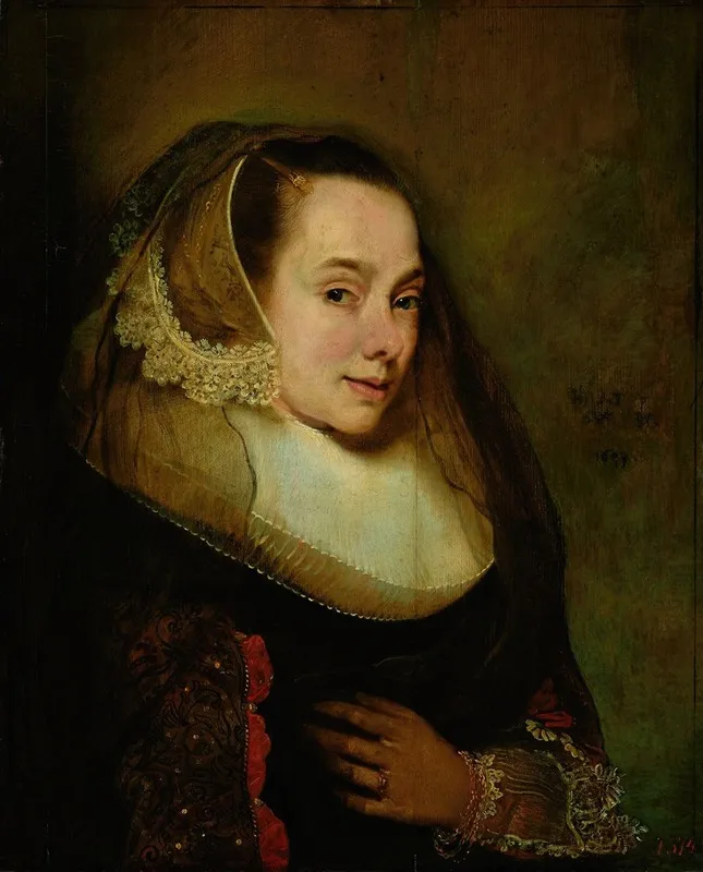 Portrait Of A Young Woman 86 Wall Art by Pieter Claesz Soutman - High-Resolution Digital Print
