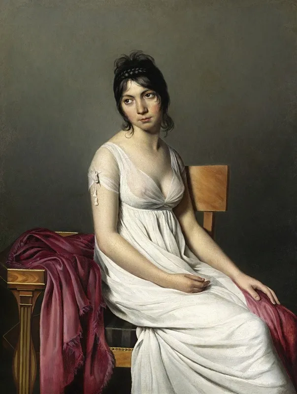 Portrait Of A Young Woman In White