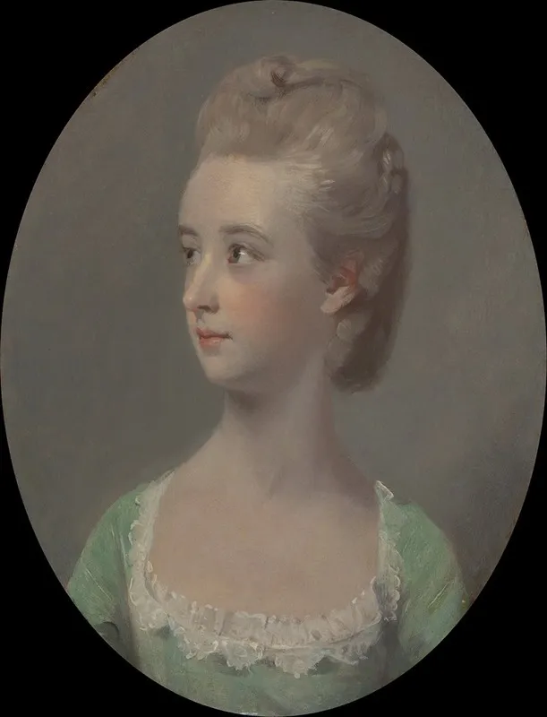 Portrait Of A Young Woman Possibly Miss Nettlethorpe Wall Art by Henry Walton - High-Resolution Digital Print
