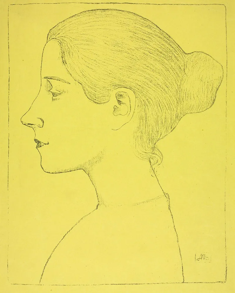 Portrait Of A Young Woman Profil De Jeune Fille