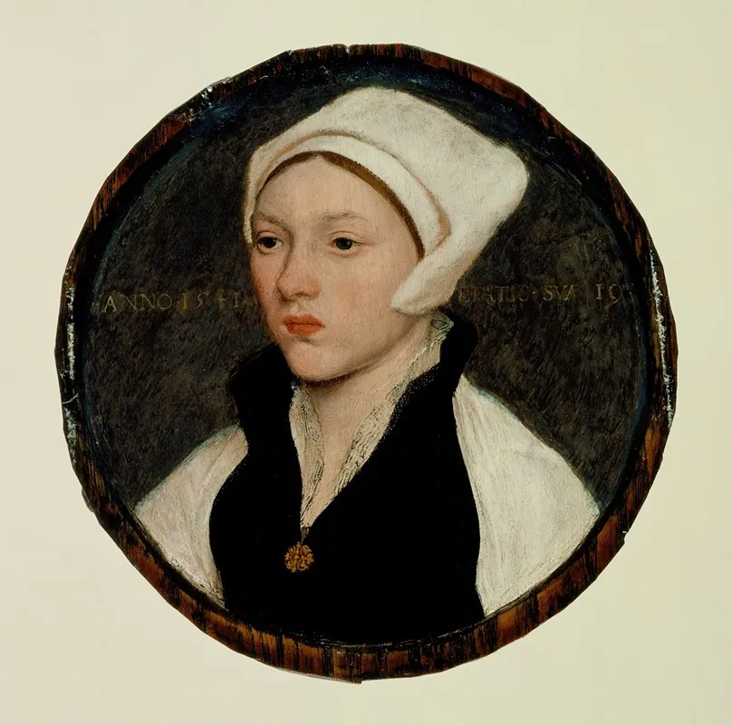 Portrait Of A Young Woman With A White Coif