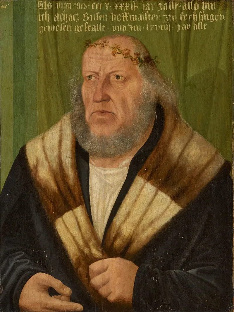 Portrait Of Achaz Busch B C 1464 Wall Art by Hans Schöpfer the Elder - High-Resolution Digital Print