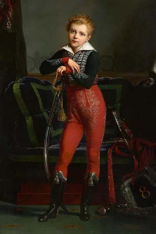 Portrait Of Achille Deban De Laborde Wall Art by Alexandre-Jean Dubois-Drahonet - High-Resolution Digital Print