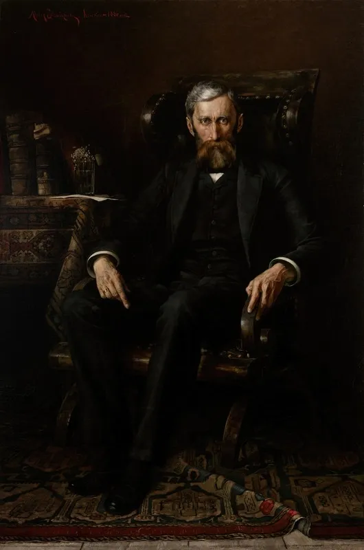 Portrait Of Adam Asnyk Wall Art by Aleksy Strażyński - High-Resolution Digital Print