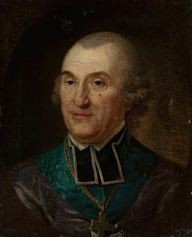 Portrait Of Adam Krasinski Bishop Of Kamyanets Wall Art by Mateusz Tokarski - High-Resolution Digital Print