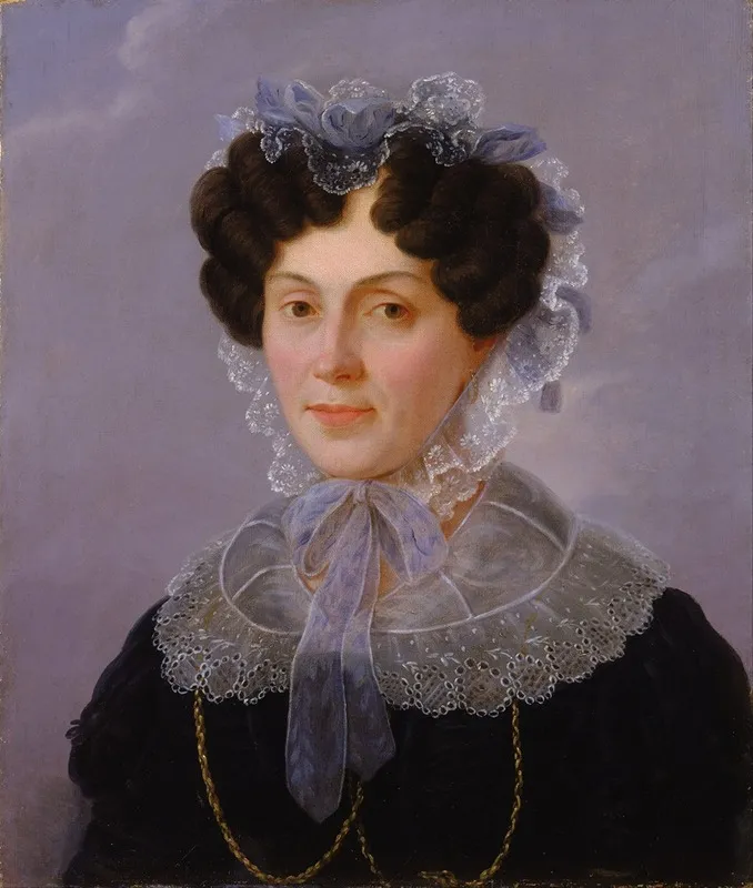 Portrait Of Adelheid Reiss Reiss Wall Art by Gotthelf Leberecht Glaeser - High-Resolution Digital Print