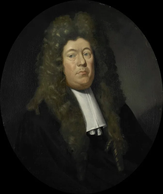 Portrait Of Adriaen Paets Director Of The Rotterdam Chamber Of The Dutch East India Company Elected 1668 Wall Art by Pieter Van Der Werff - High-Resolution Digital Print