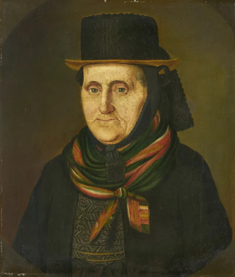 Portrait Of Agatha Duffner Nee Dorer 1766 1842 Wall Art by Adolf Duffner - High-Resolution Digital Print