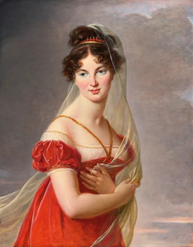 Portrait Of Aglae Angelique Gabrielle Wall Art by Elisabeth Louise Vigée Le Brun - High-Resolution Digital Print
