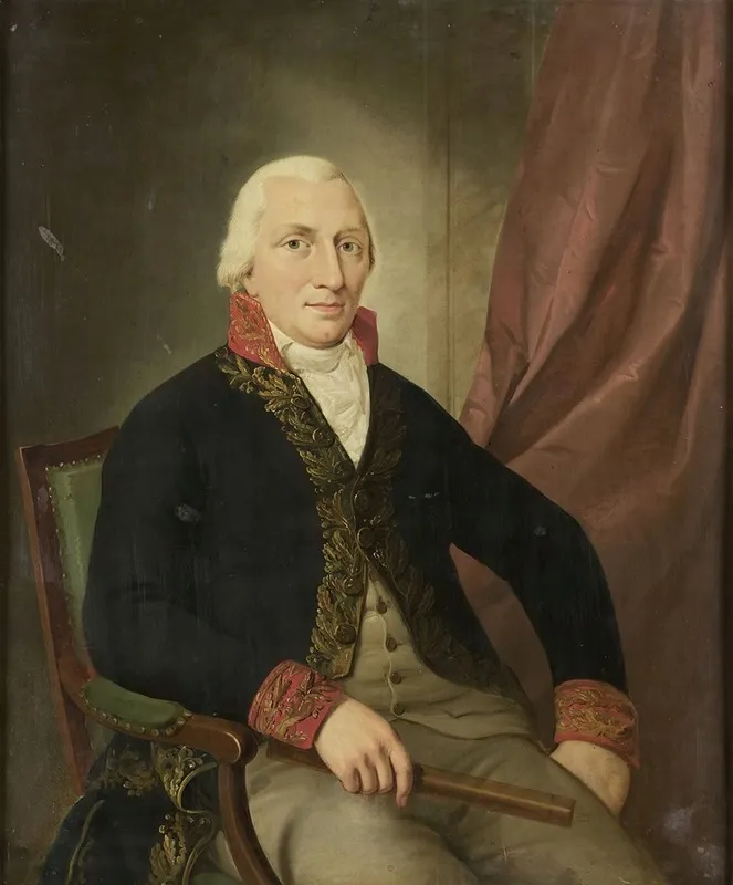 Portrait Of Albertus Henricus Wiese Governor General Of The Dutch East Indies Wall Art by Adriaan de Lelie - High-Resolution Digital Print