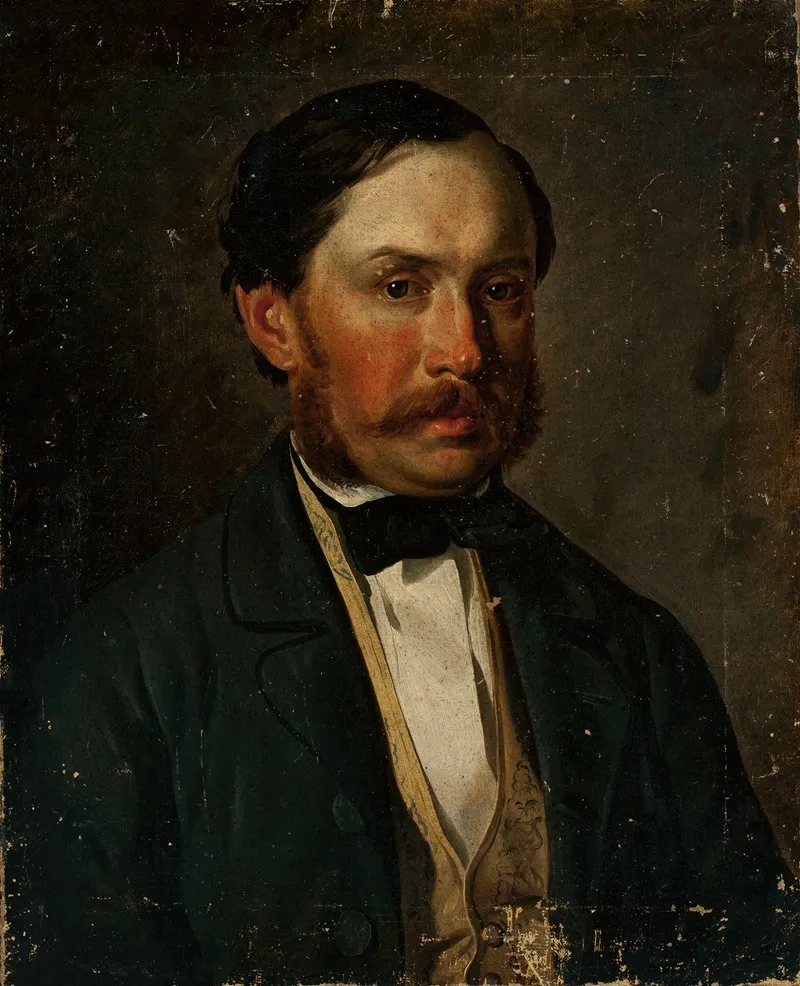Portrait Of Aleksander Odrowaz Bebnowski Wall Art by Jan Chrucki - High-Resolution Digital Print