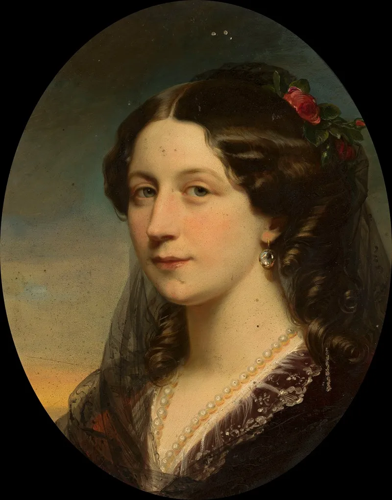 Portrait Of Aleksandra Potocka Nee Potocka 1818 1892 2