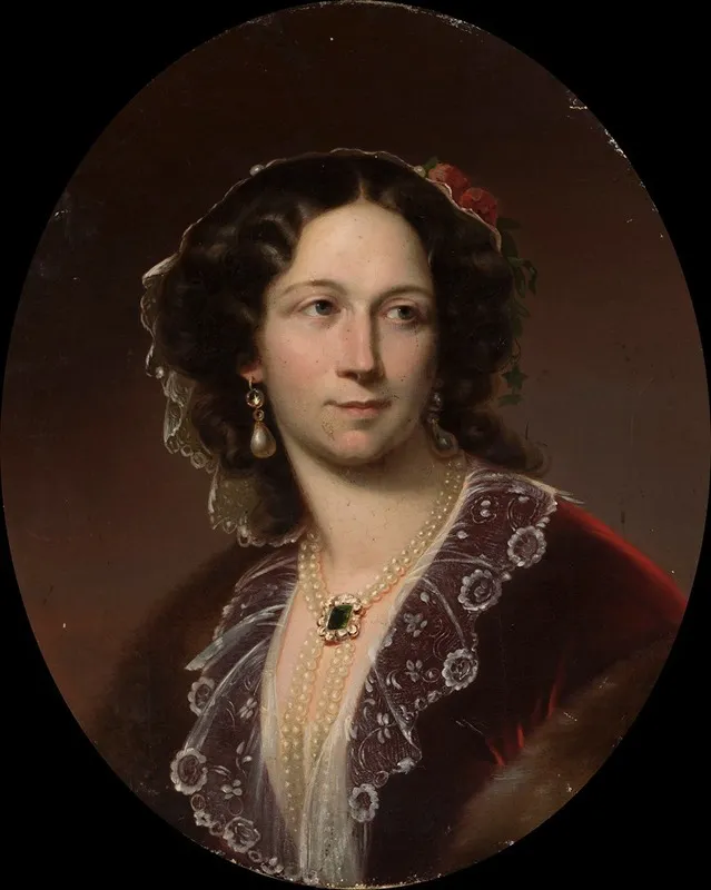 Portrait Of Aleksandra Potocka Nee Potocka 1818 1892