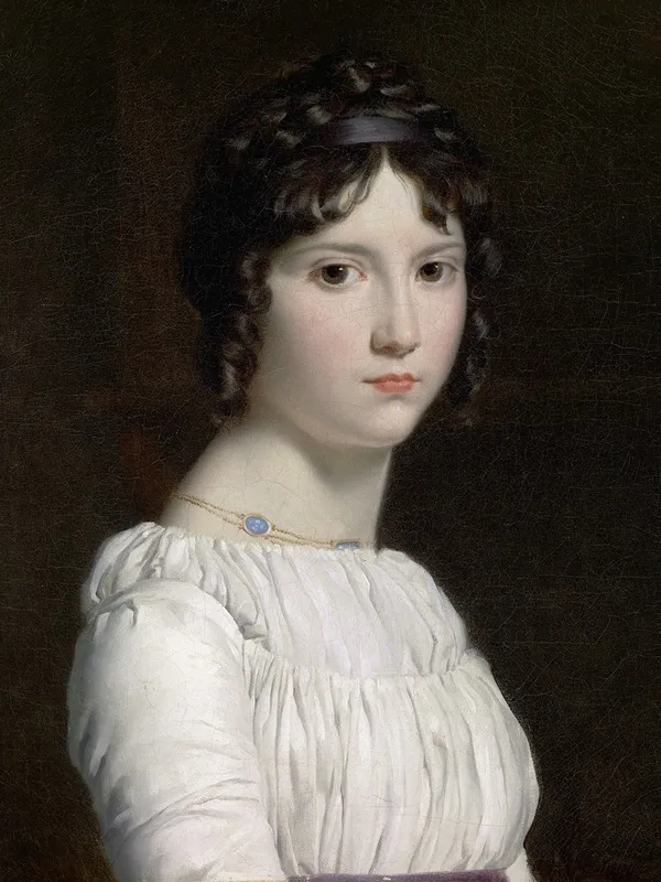 Portrait Of Alexandrine Emilie Brongniart Wall Art by François Gérard - Canvas Print