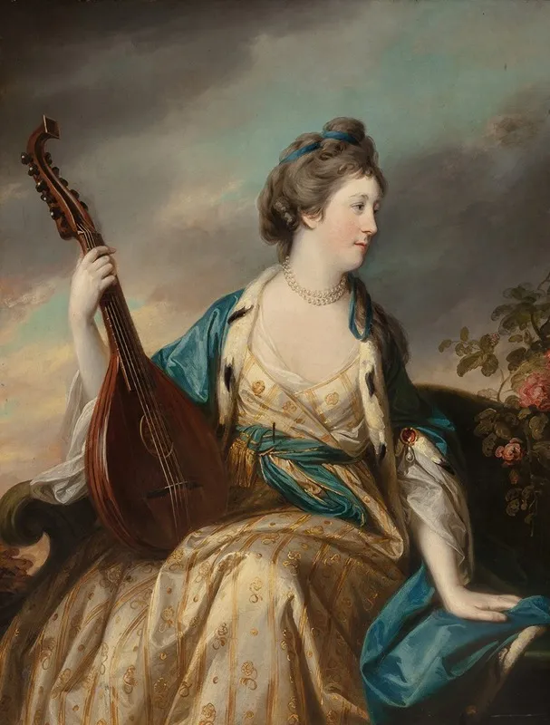 Portrait Of Alice Countess Of Shipbrook Wall Art by Francis Cotes - High-Resolution Digital Print