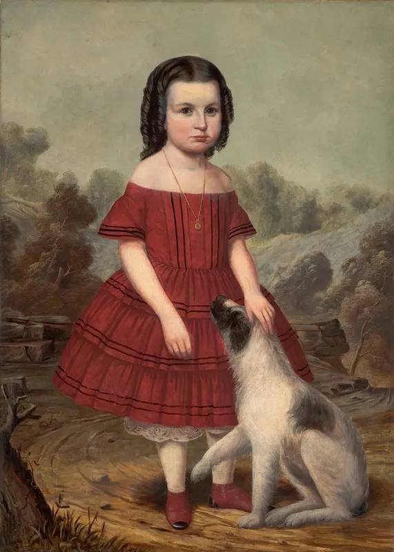 Portrait Of Alice Lyons Wall Art by John Jacob Hegler - High-Resolution Digital Print