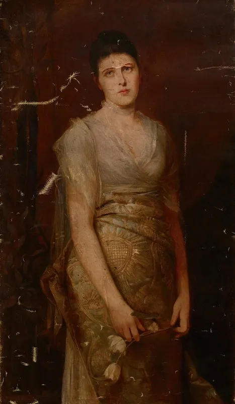 Portrait Of Alicja Worms Wall Art by Wilhelm von Kaulbach - High-Resolution Digital Print