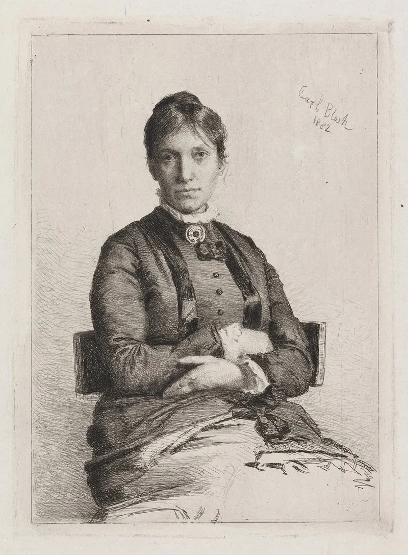 Portrait Of Alma Bloch Nee Trepka