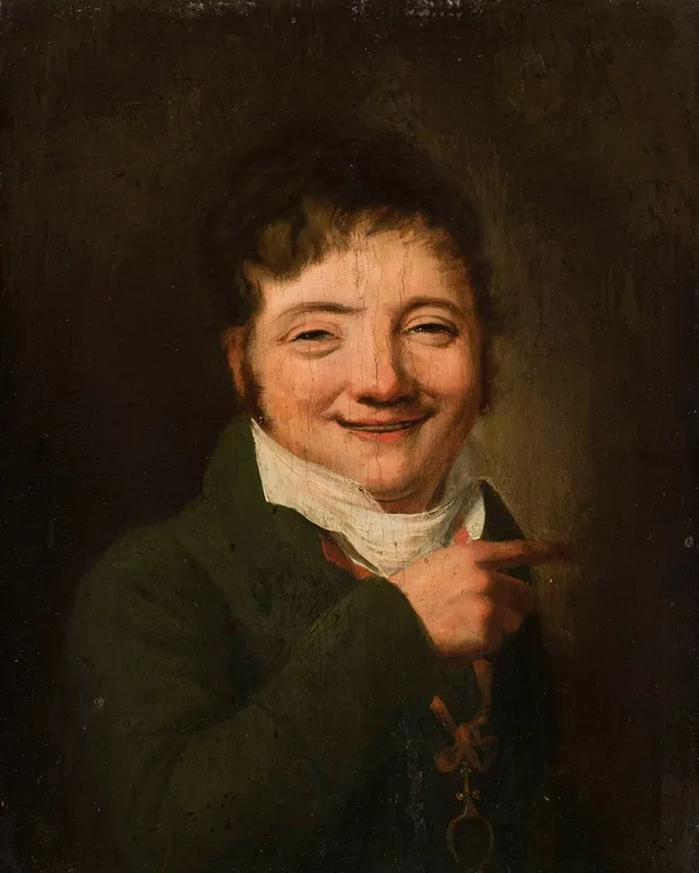 Portrait Of Alojzy Zolkowski Father Wall Art by Jan Feliks Piwarski - High-Resolution Digital Print