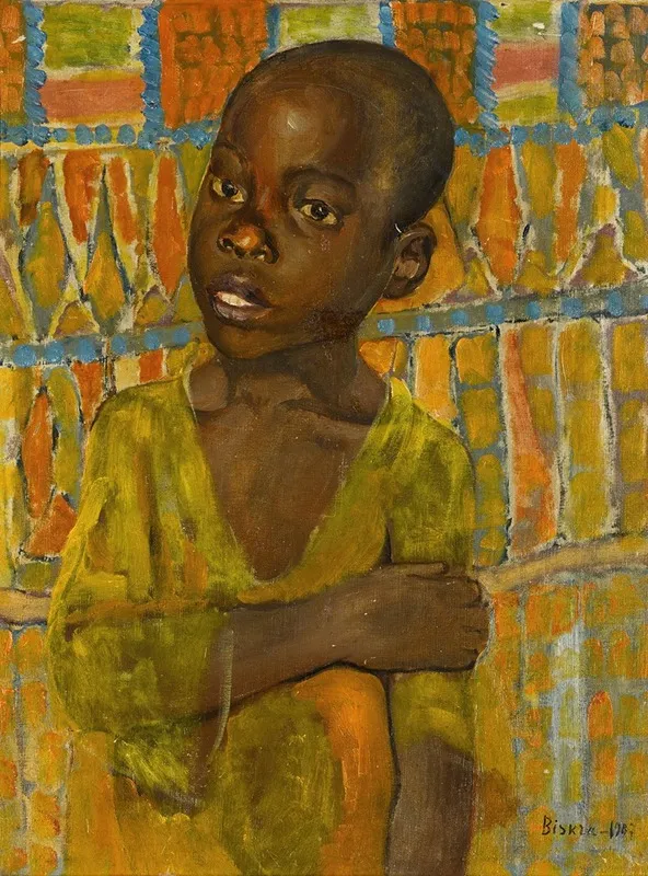 Portrait Of An African Boy Wall Art by Kuzma Petrov-Vodkin - High-Resolution Digital Print