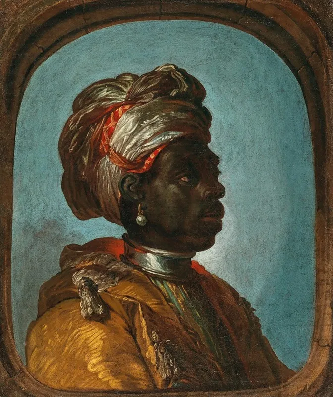 Portrait Of An African Emissary Wall Art by Flemish School - High-Resolution Digital Print