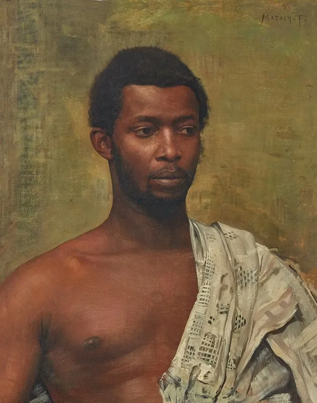 Portrait Of An African Man 2 Wall Art by Franz von Matsch - High-Resolution Digital Print