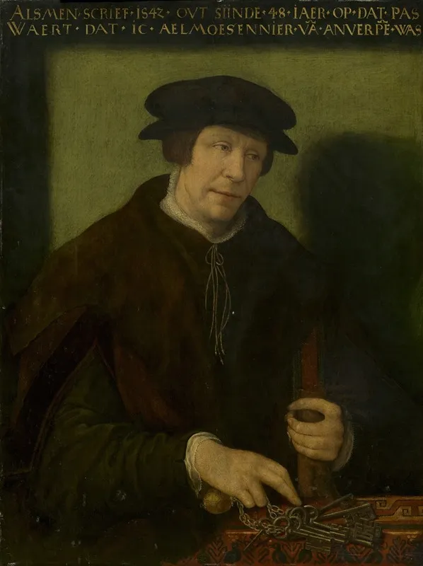 Portrait Of An Almoner Of Antwerp Wall Art by Antwerp School - High-Resolution Digital Print