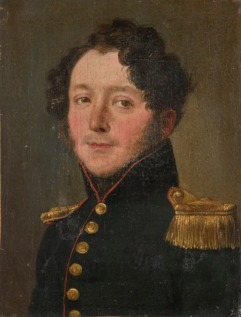 Portrait Of An Artillery Captain Wall Art by Louis-Léopold Boilly - High-Resolution Digital Print