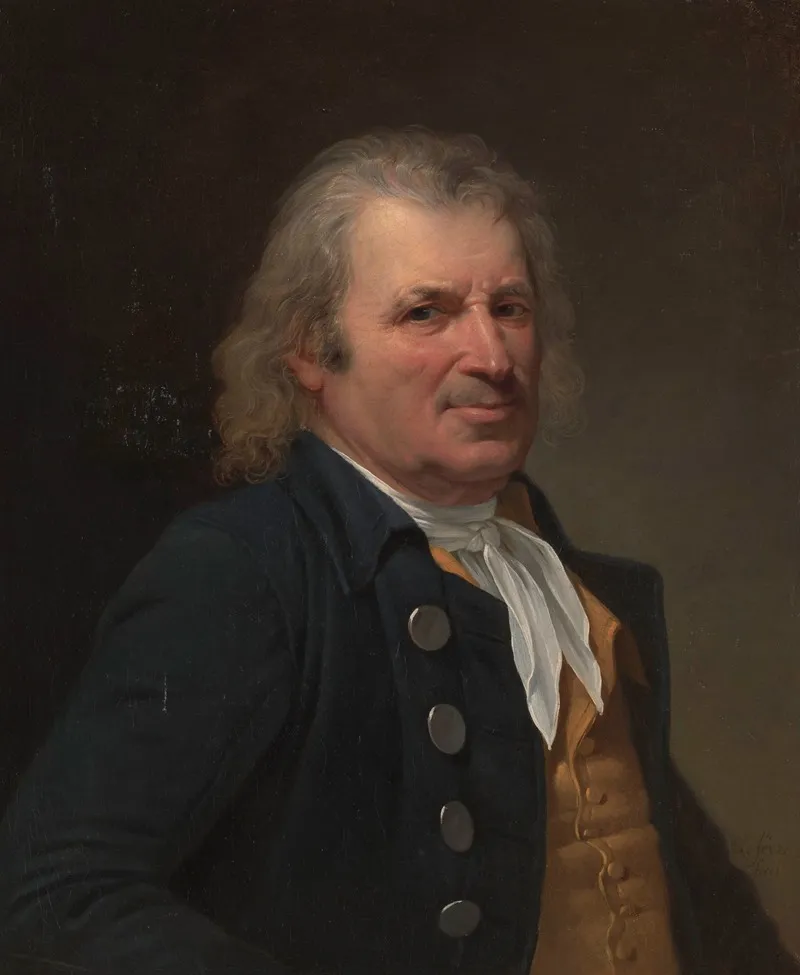 Portrait Of An Elderly Man 4 Wall Art by Robert Jacques François Lefèvre - High-Resolution Digital Print