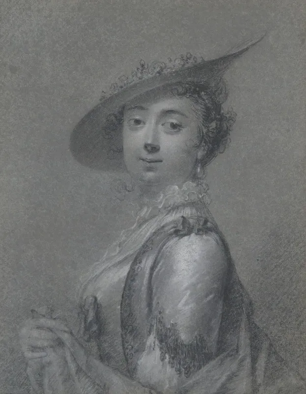 Portrait Of An Elegant Lady 5 Wall Art by Frans van der Mijn - High-Resolution Digital Print