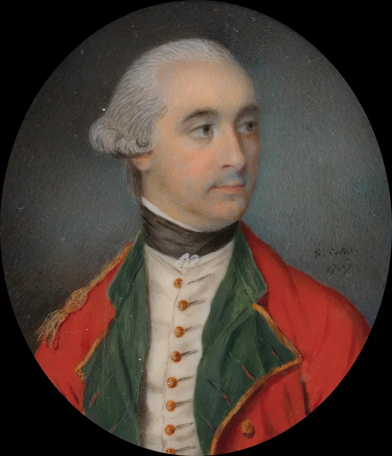 Portrait Of An Infantry Officer Wall Art by Samuel Cotes - High-Resolution Digital Print