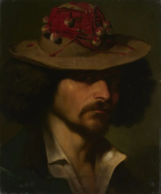 Portrait Of An Italian Wall Art by Ernst Hänßler - High-Resolution Digital Print