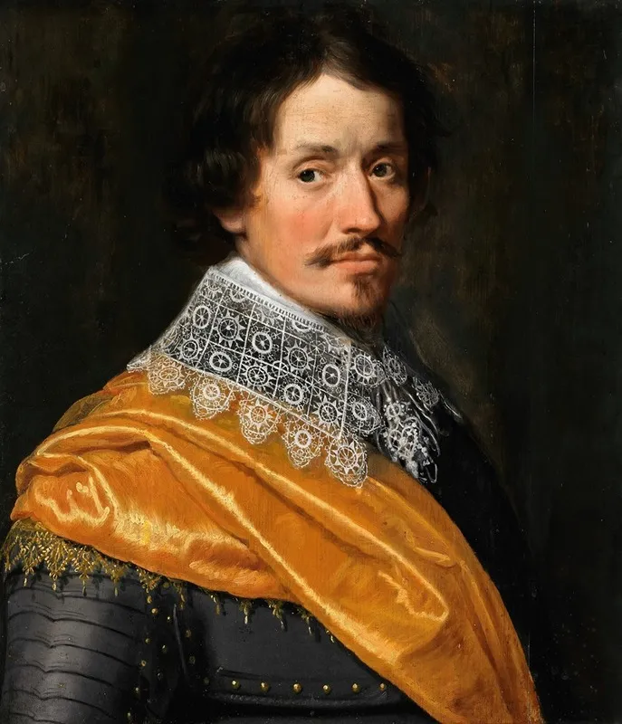 Portrait Of An Officer 10 Wall Art by Wybrand de Geest - High-Resolution Digital Print