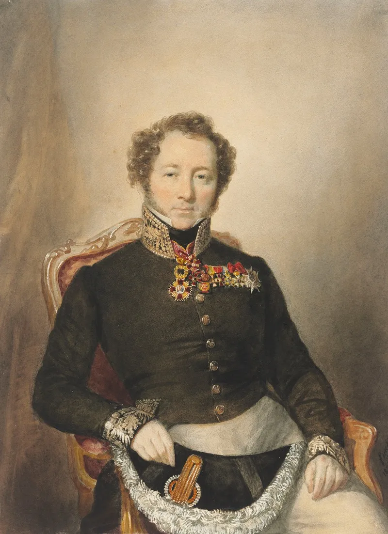 Portrait Of An Officer 13 Wall Art by Adolphe Finck - High-Resolution Digital Print