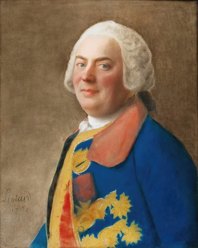 Portrait Of An Officer Wearing The Order Of The Saint Esprit