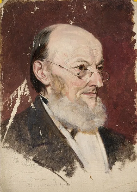 Portrait Of An Old Man 26 Wall Art by Jean Lulvès - High-Resolution Digital Print
