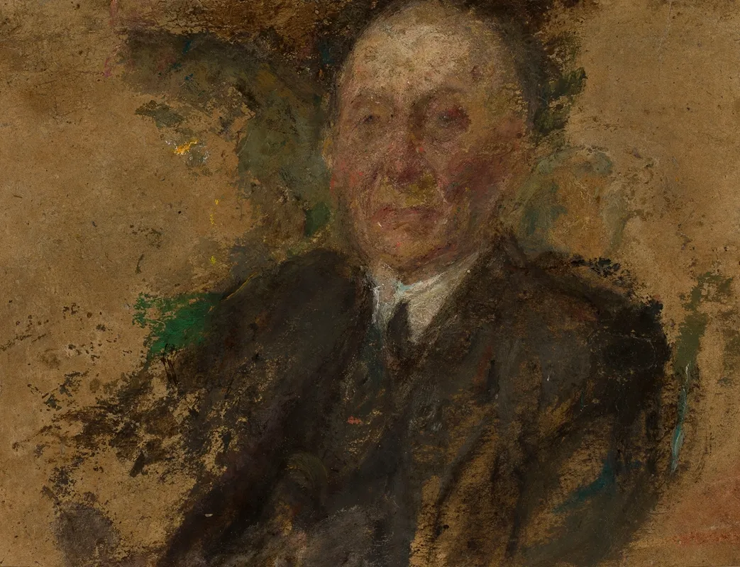 Portrait Of An Old Man 34 Wall Art by Olga Boznanska - High-Resolution Digital Print