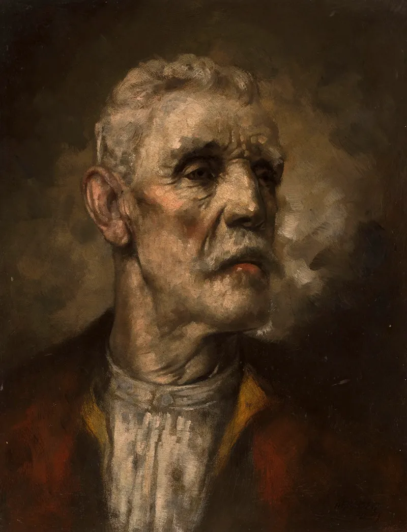 Portrait Of An Old Man 35 Wall Art by A. Eraber - High-Resolution Digital Print
