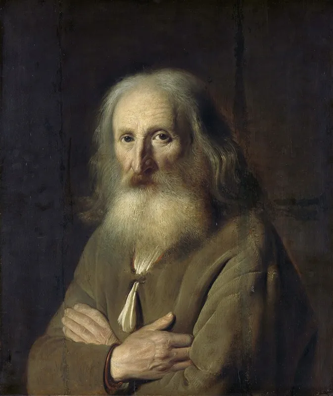Portrait Of An Old Man 3 Wall Art by Simon Kick - High-Resolution Digital Print